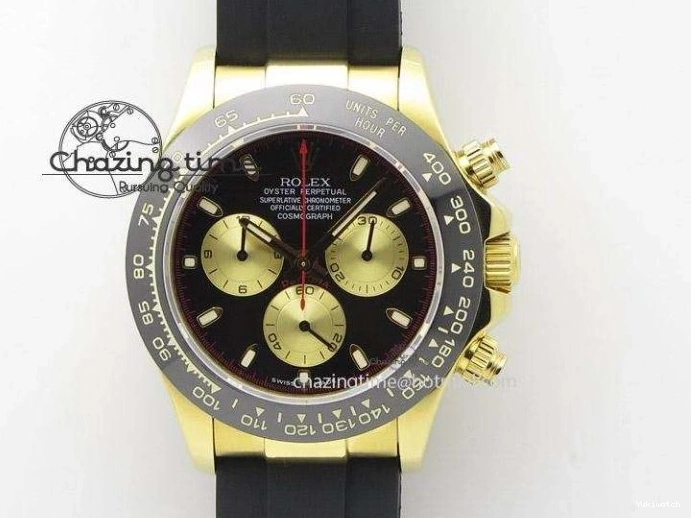 Maker Black A7750@6 Rubber BP Markers Sticks Daytona Gold Strap On Dial Subdial YG 0503